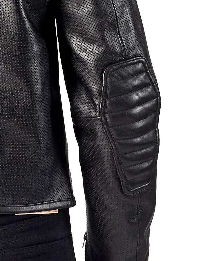 1/4 MILE - Full Perforated Leather Jacket