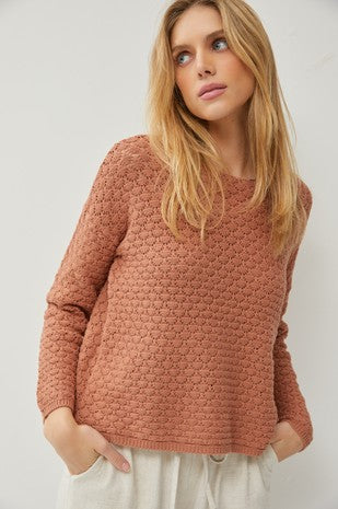 Annie Crochet Knit Sweater