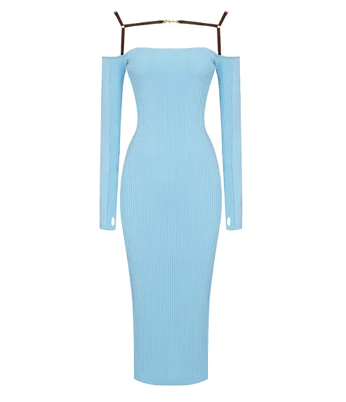 Armira Blue Midi Dress