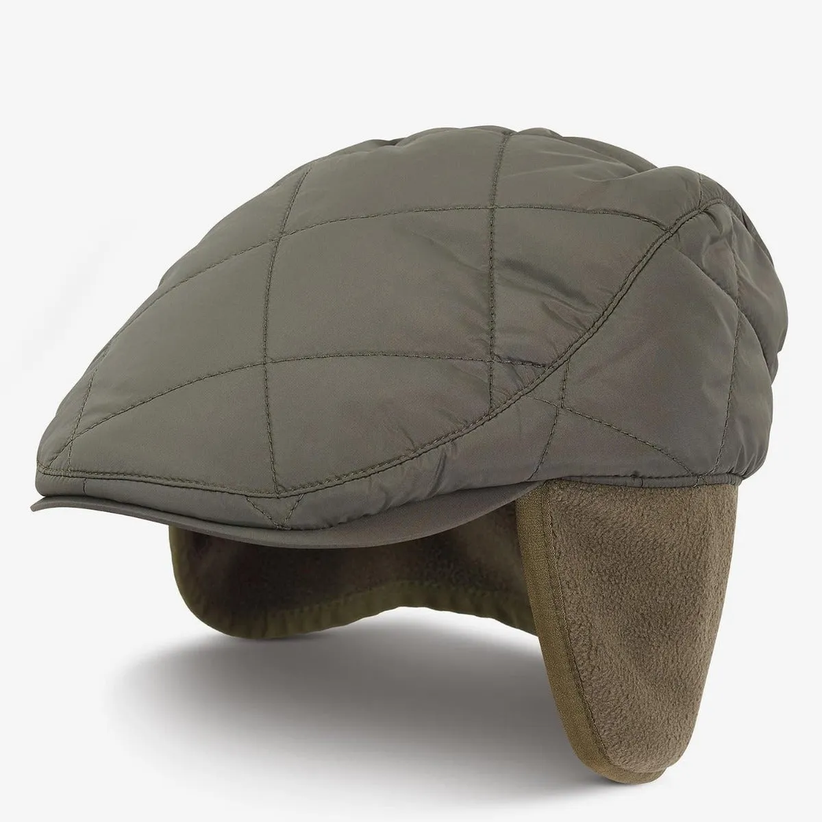 Barbour Men's Burford Flat Cap in Olive