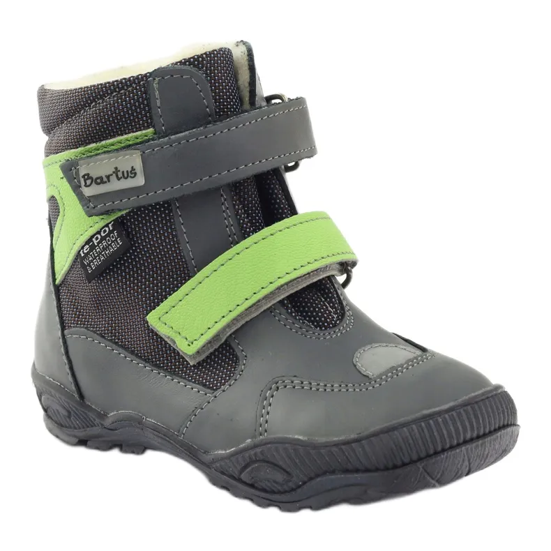 Bartuś Boots boots with a 315 velcro membrane grey