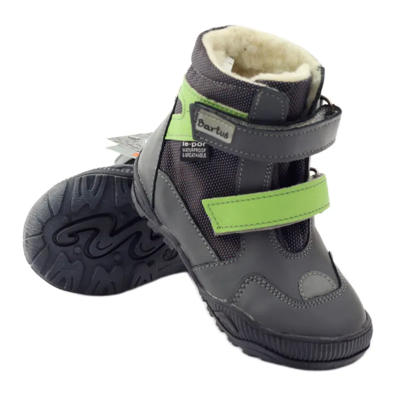 Bartuś Boots boots with a 315 velcro membrane grey