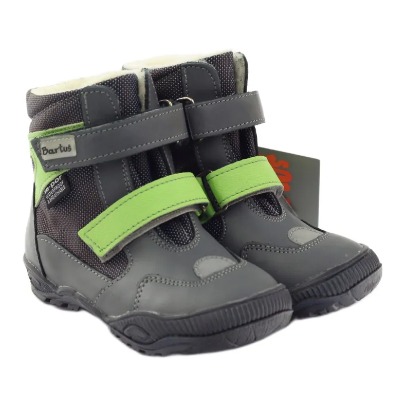 Bartuś Boots boots with a 315 velcro membrane grey