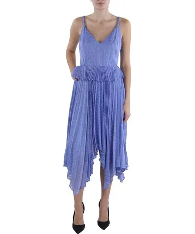 Bcbgmaxazria Womens Pleated Sleeveless Midi Dress