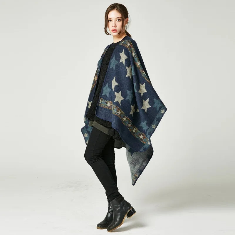 Boho Goth Poncho Wrap