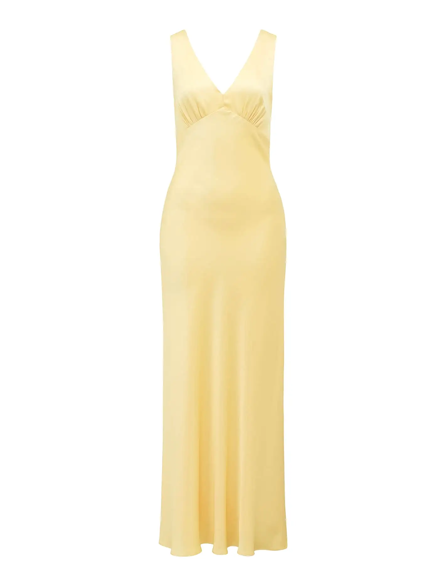 Cameron V Neck Satin Maxi Dress