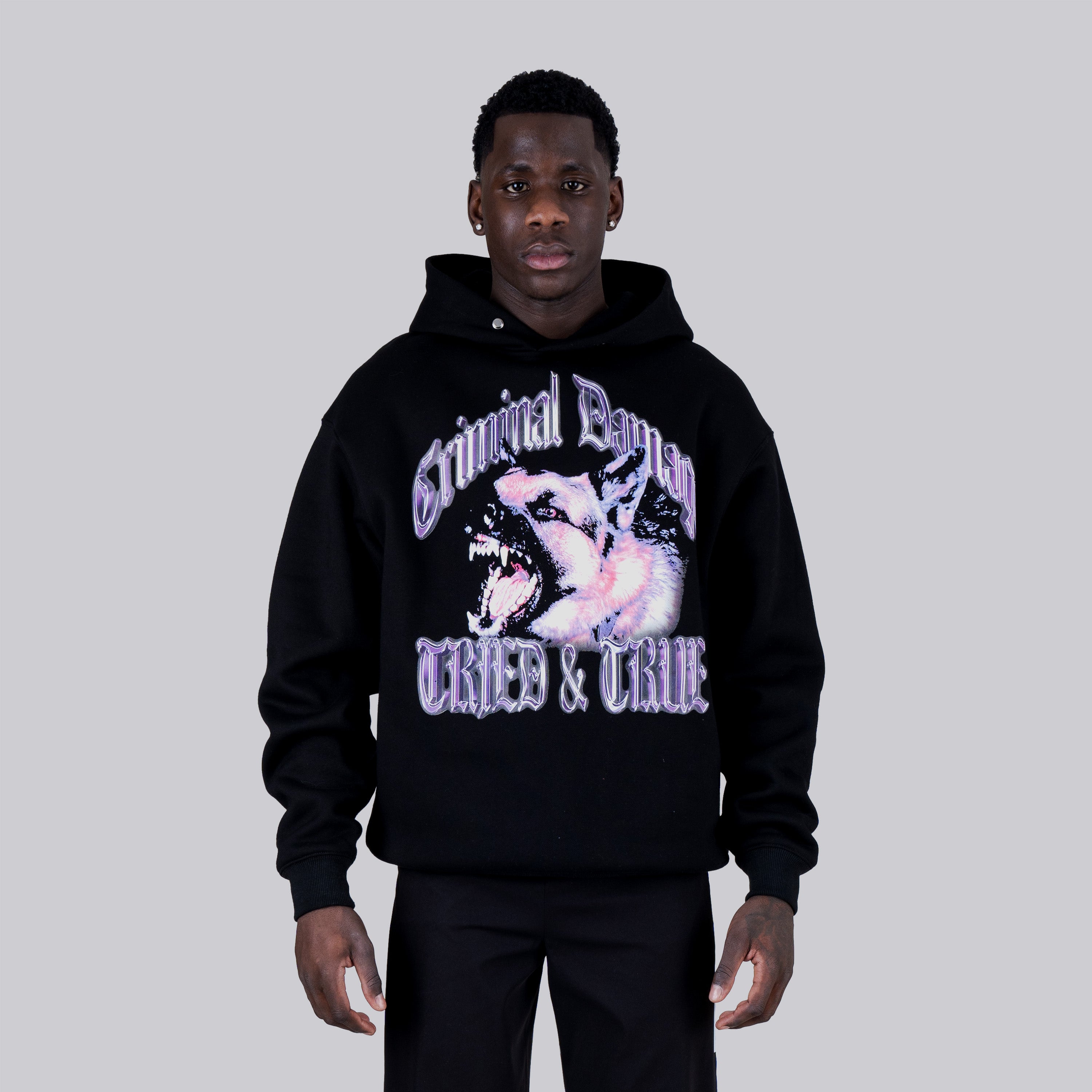 CERBERUS HOOD - BLACK