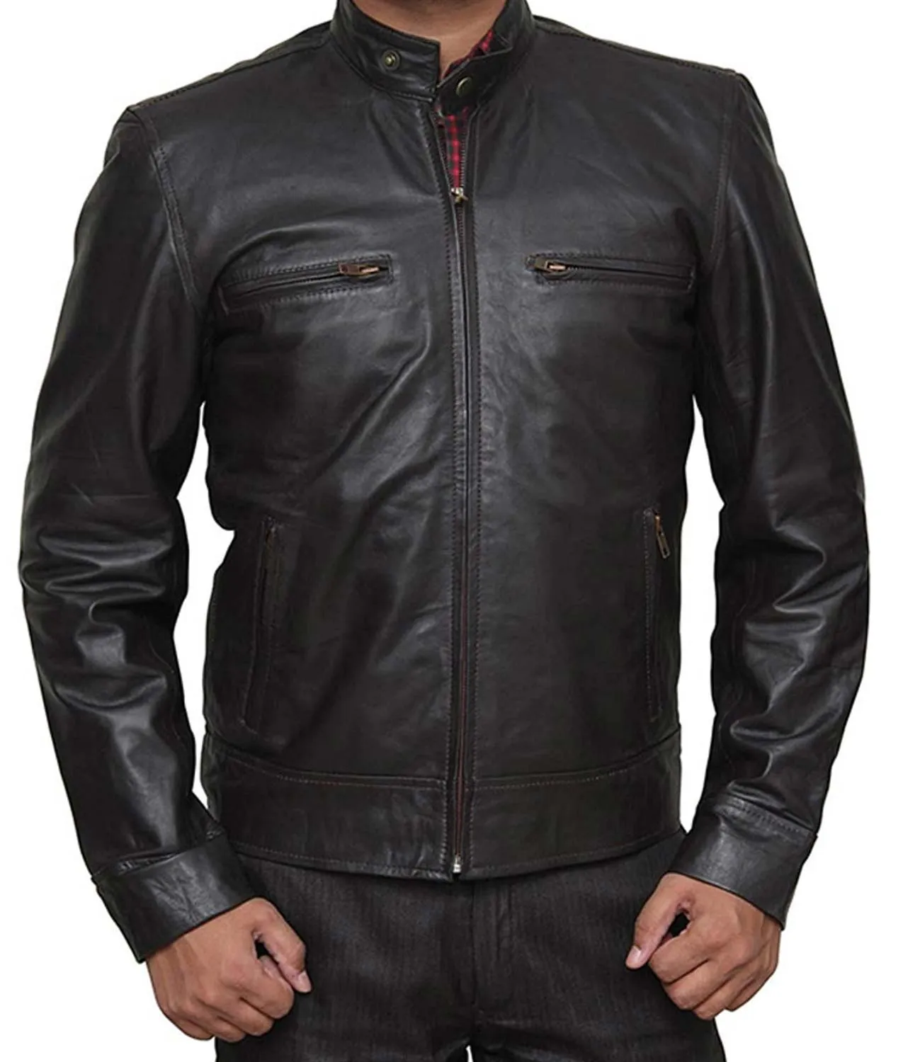 Chicago PD Leather Jacket | Brown Leather Jacket