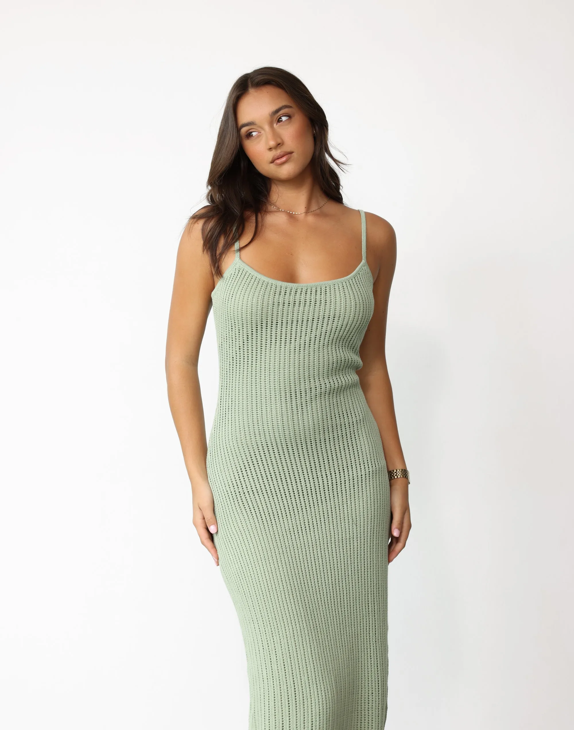 Clair Maxi Dress (Sage)