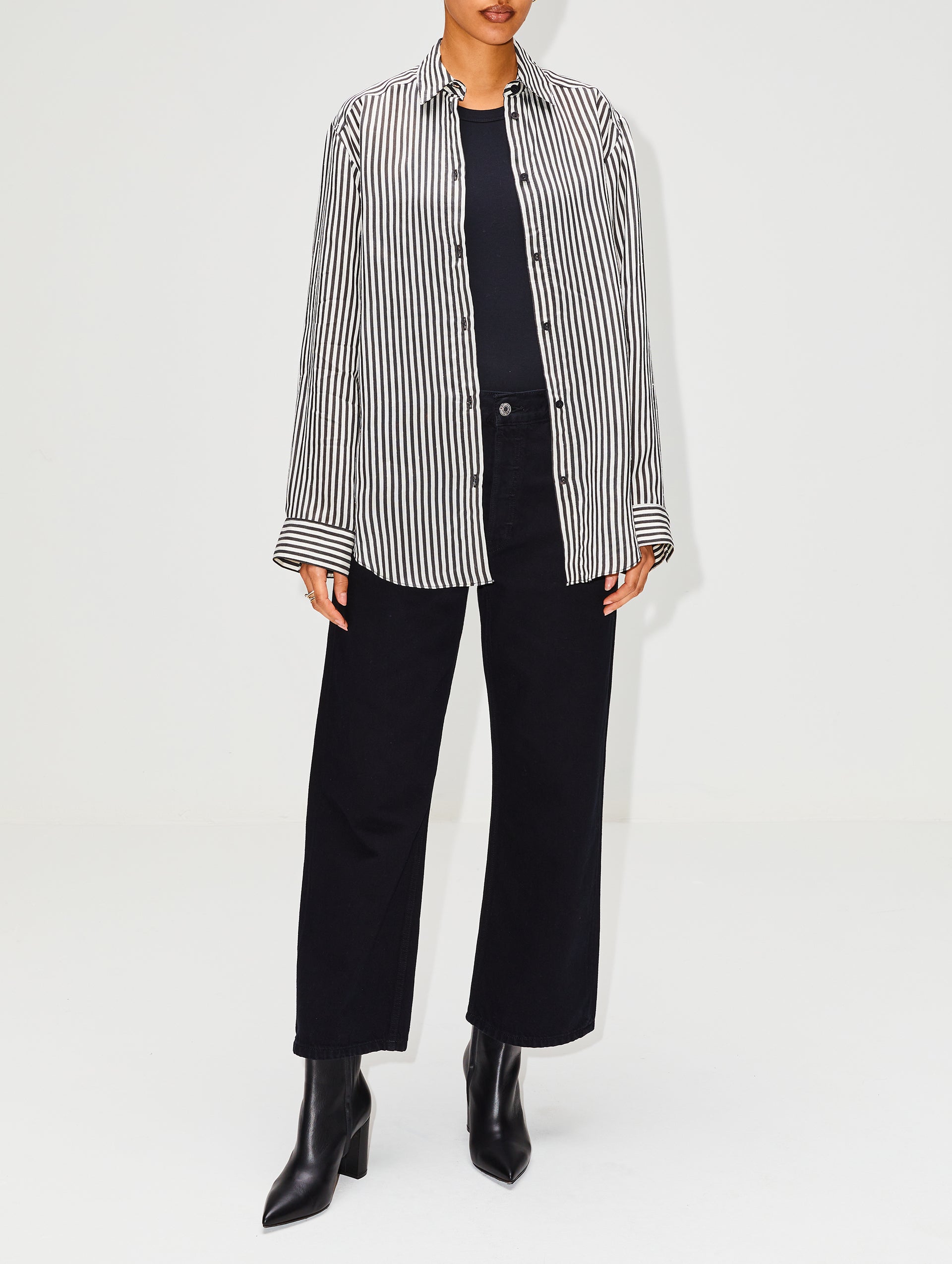 Classic Contrast Stripe Shirt