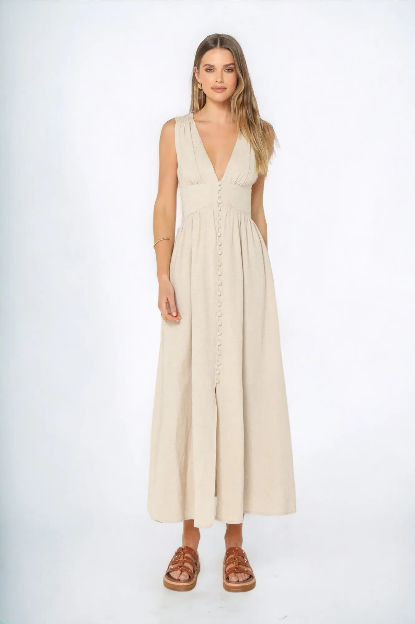 Cleo Maxi Dress | Stone