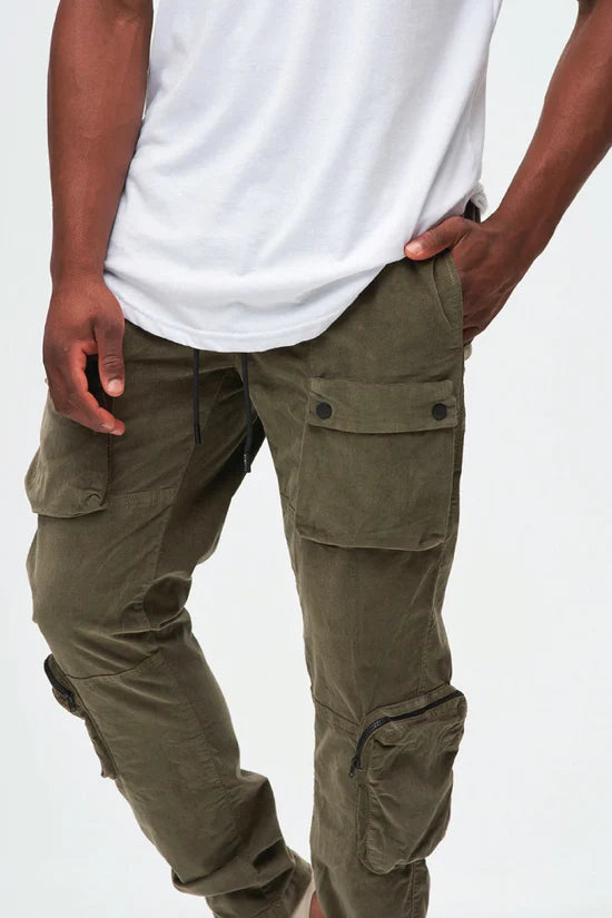 Corduroy Utility Pants Olive