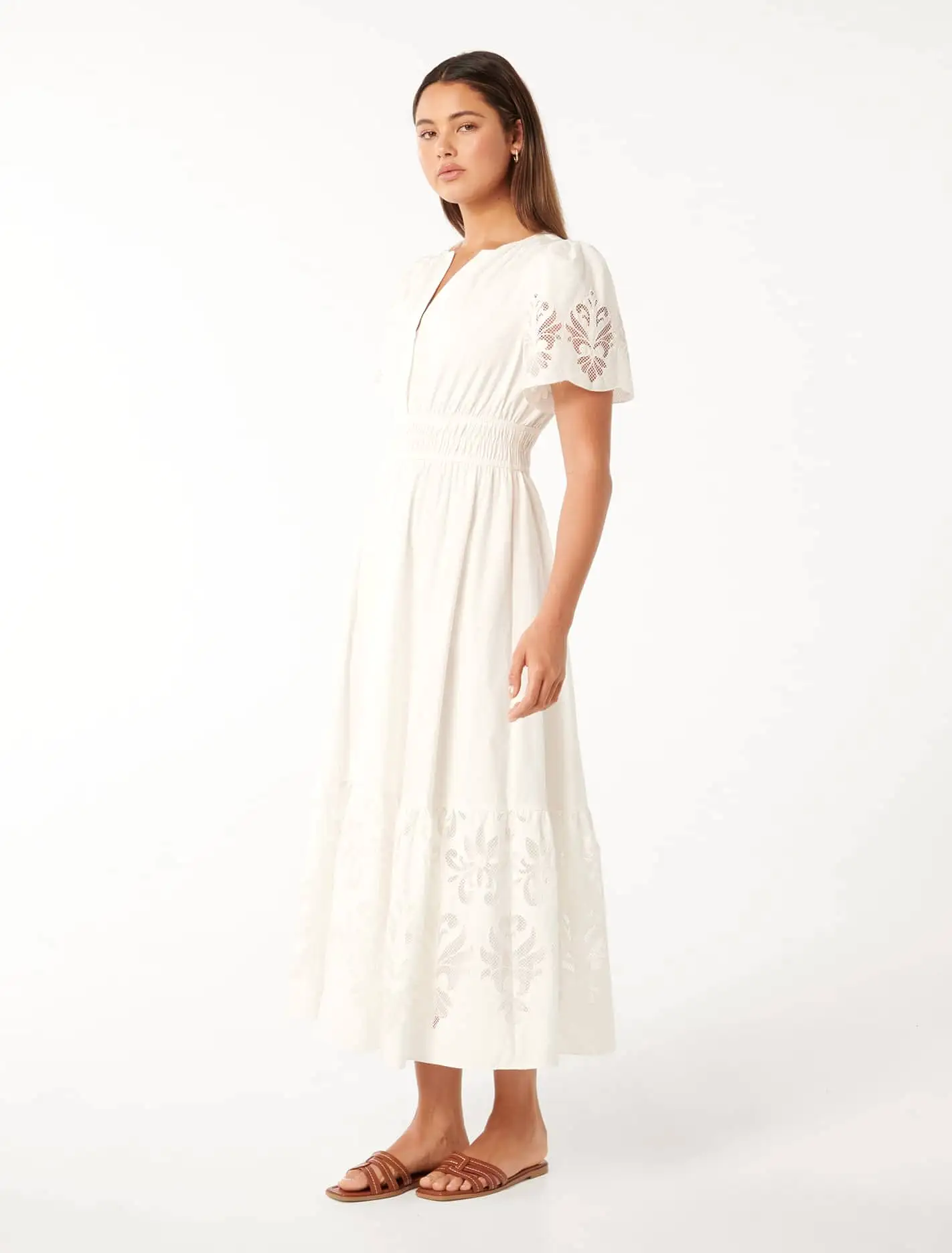 Eleanor Cutwork Maxi Dress