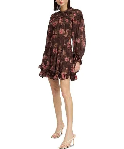 En Saison Women's Jordan Ruffled Mini Dress