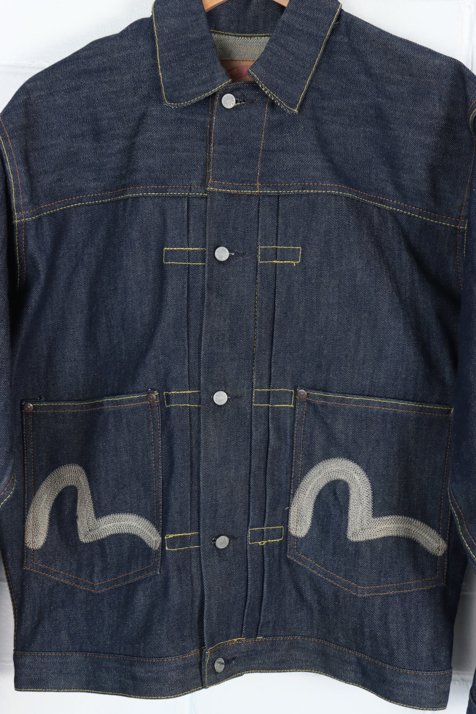 EVISU Seagull Embroidered Denim Jacket (S-M)