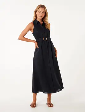 Gabbriette Button Down Midi Dress