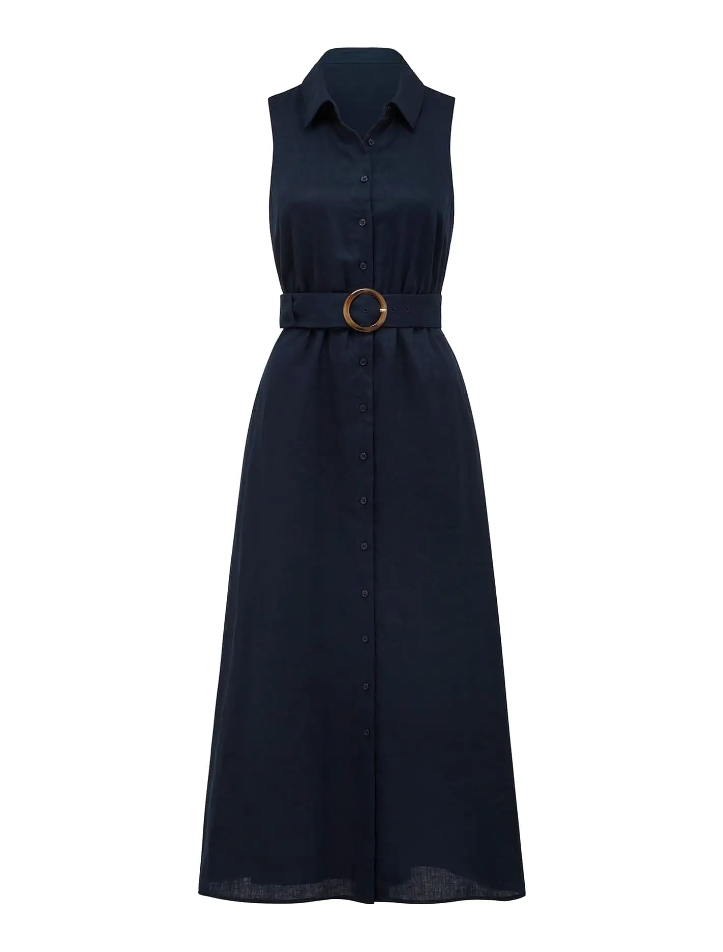 Gabbriette Button Down Midi Dress