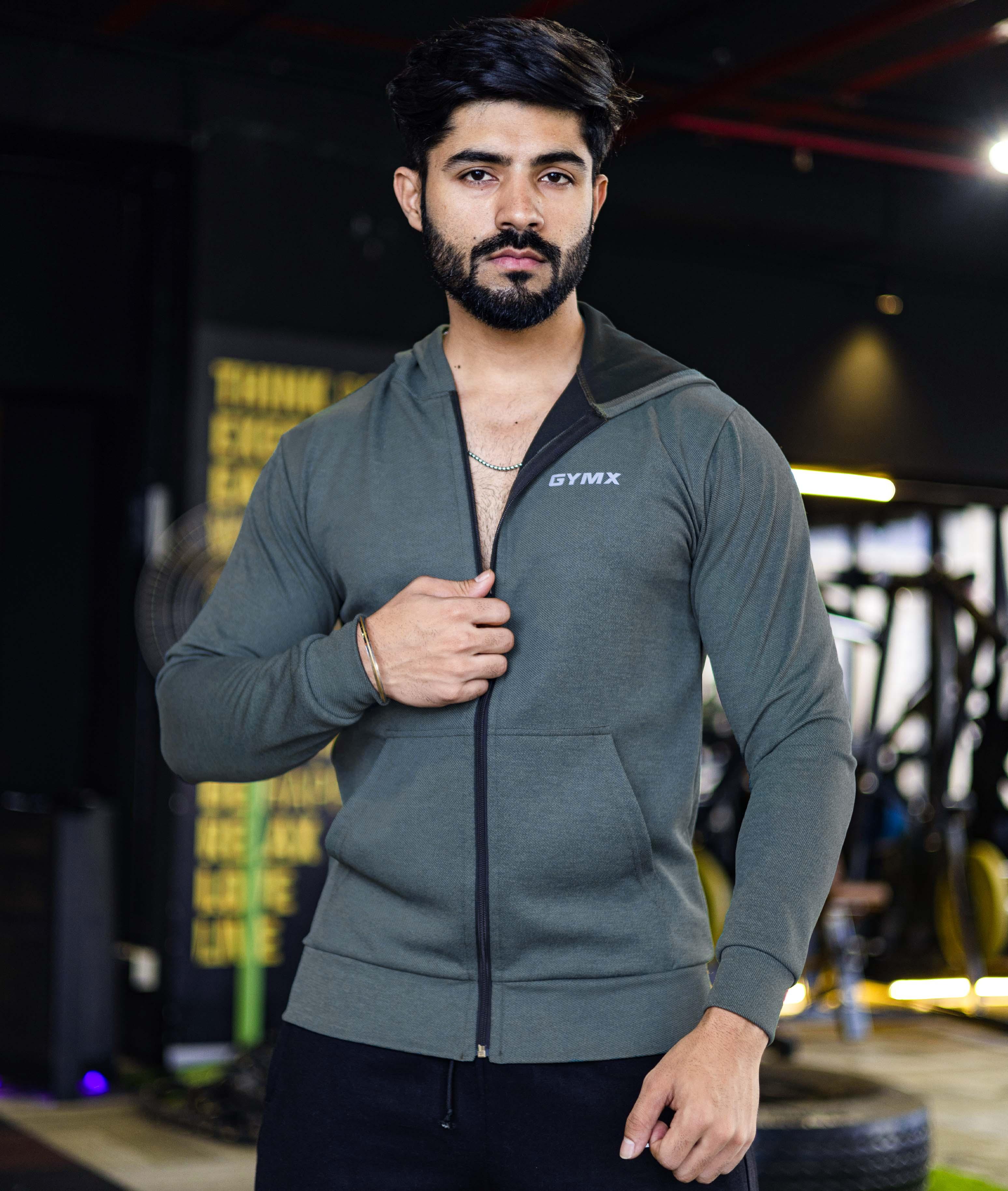 Gains GymX Hoodie: Slate Grey