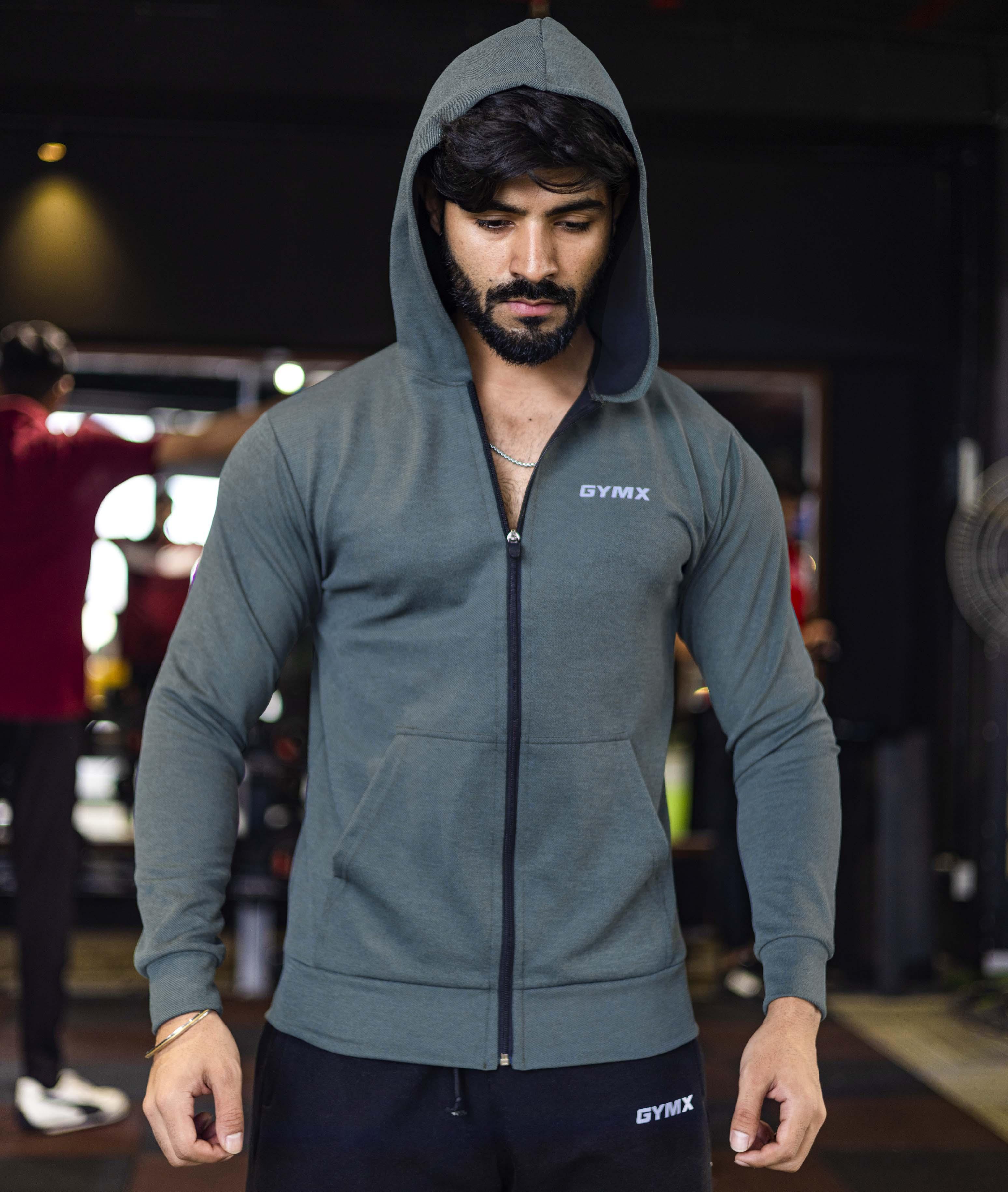 Gains GymX Hoodie: Slate Grey