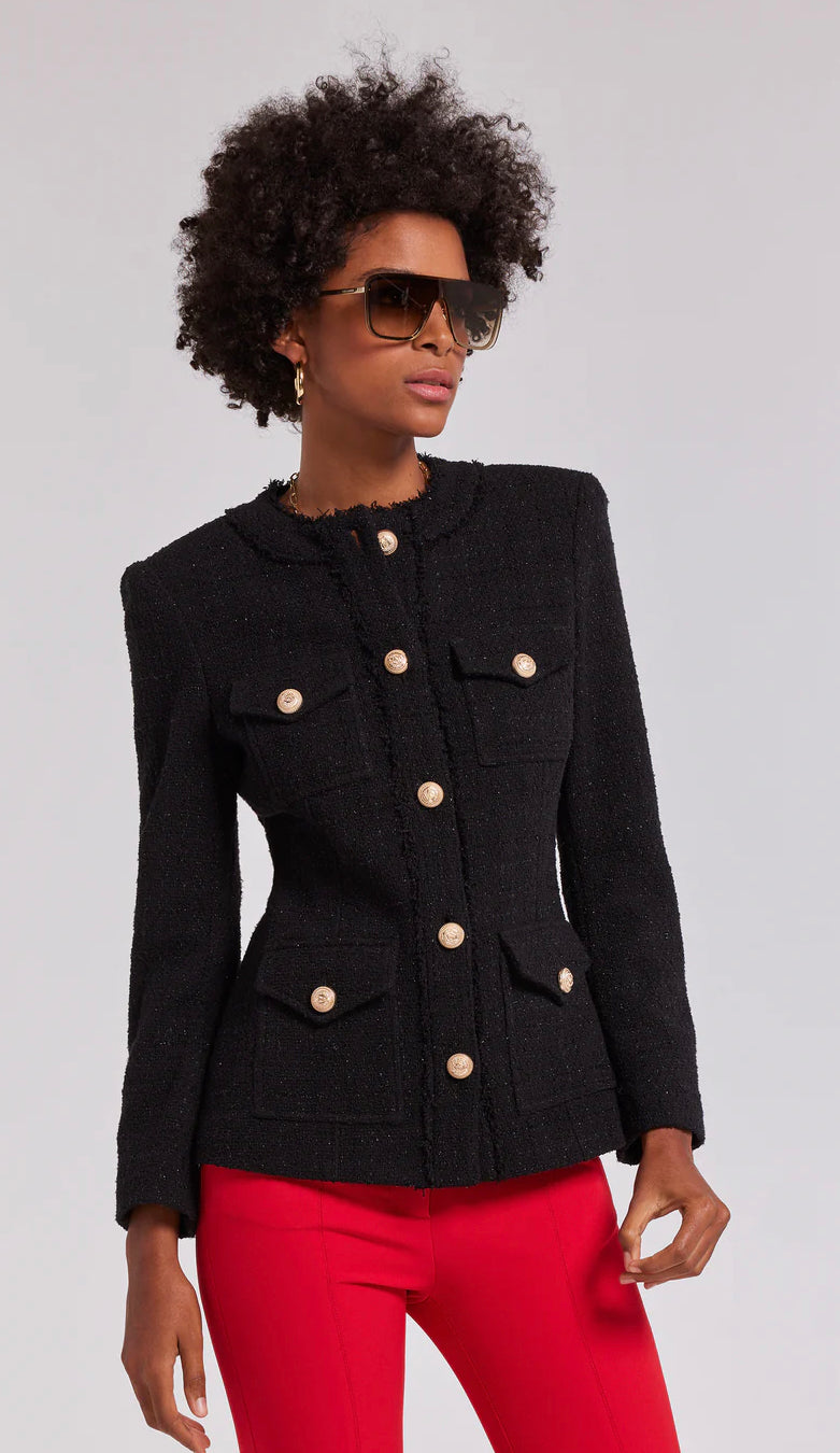 Generation Love - Larsa Tweed Blazer - Black