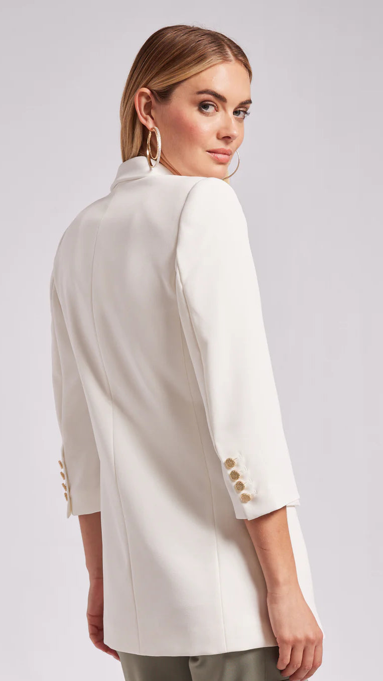 Generation Love - Maxine Crepe Blazer - White