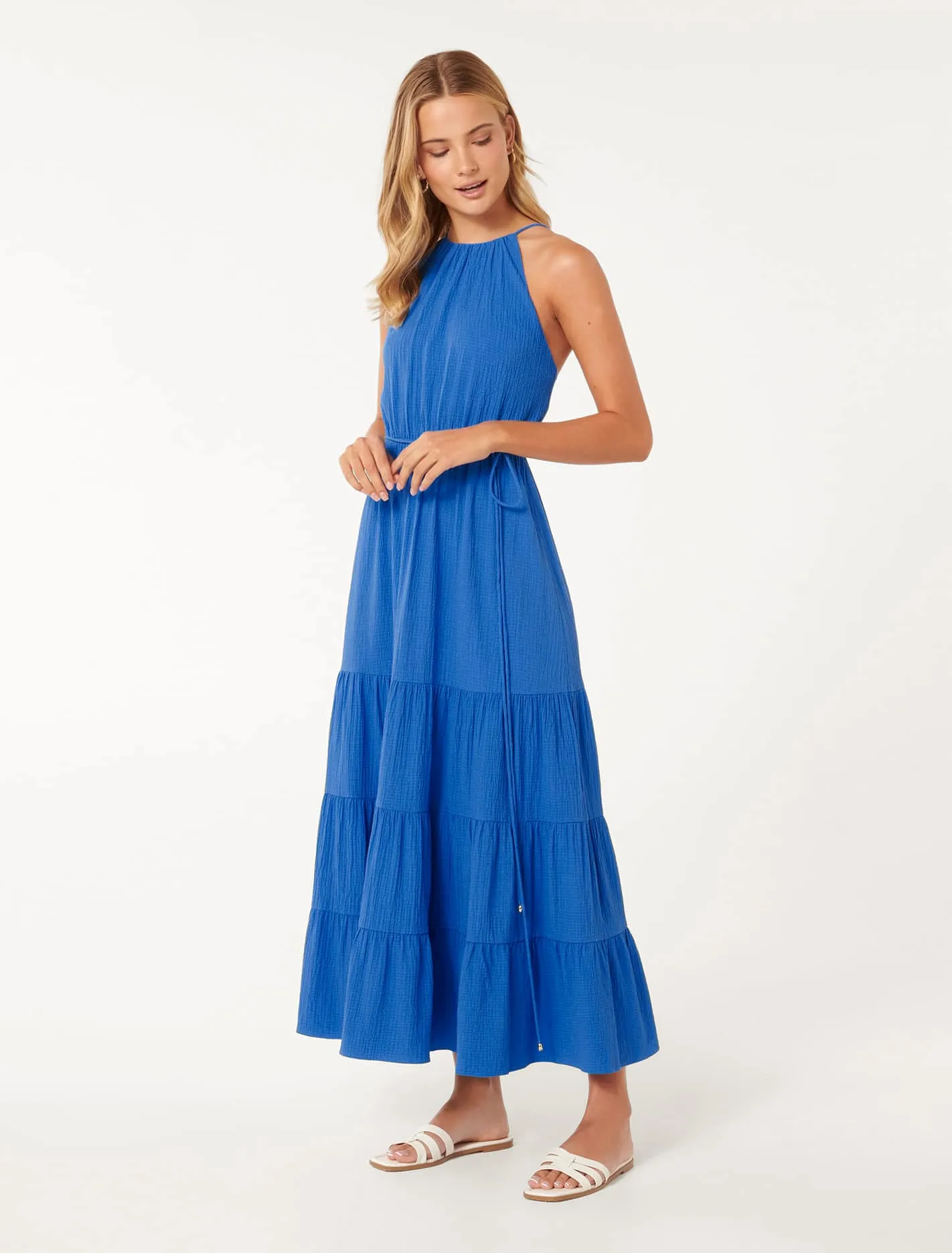 Gigi Strappy Tiered Maxi Dress