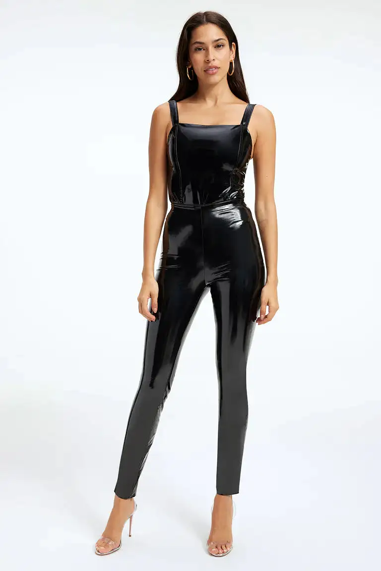 Good American Vinyl Corset Bodysuit