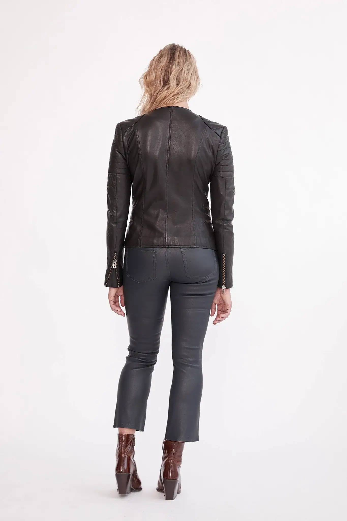 Greenwich Street Motor Jacket Black Leather