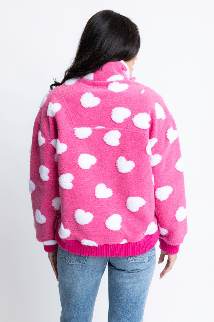 Heart Fleece Pullover