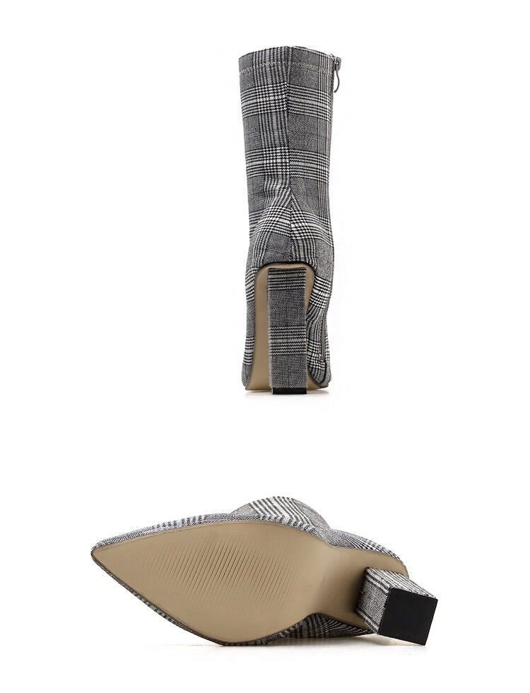 Hood Tweed Boots