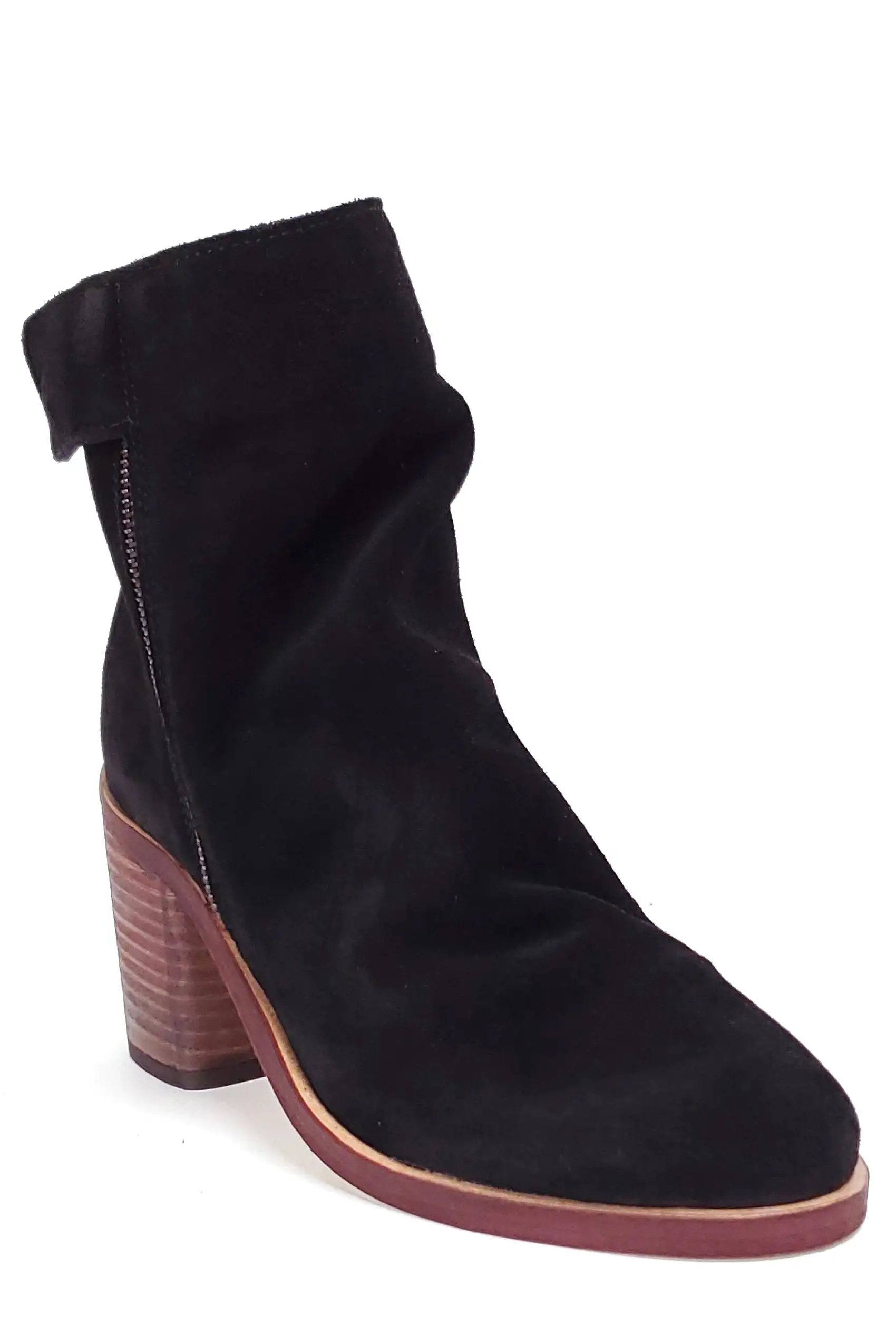 Jana Black Suede Leather