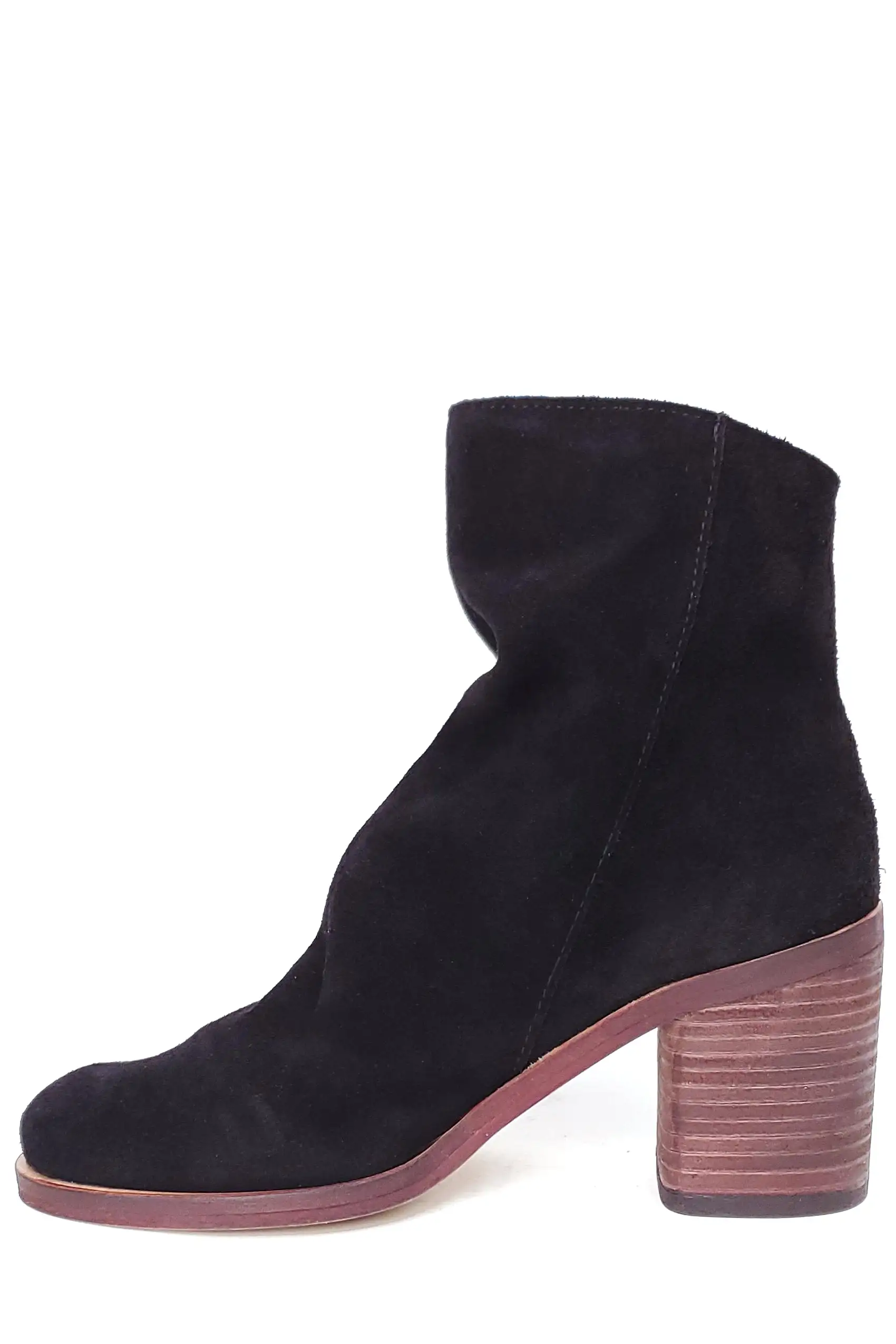 Jana Black Suede Leather