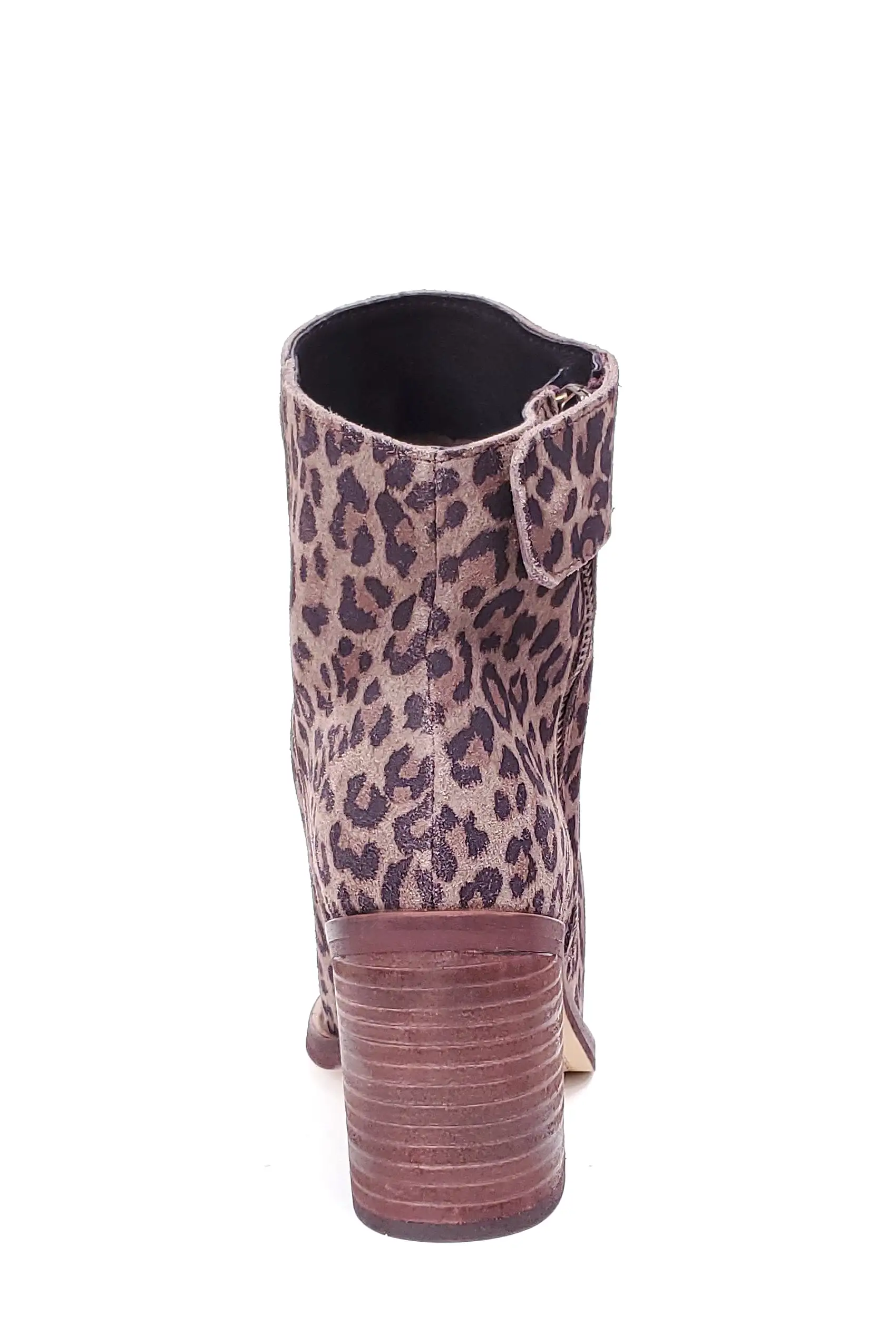 Jana Leopard Suede Leather