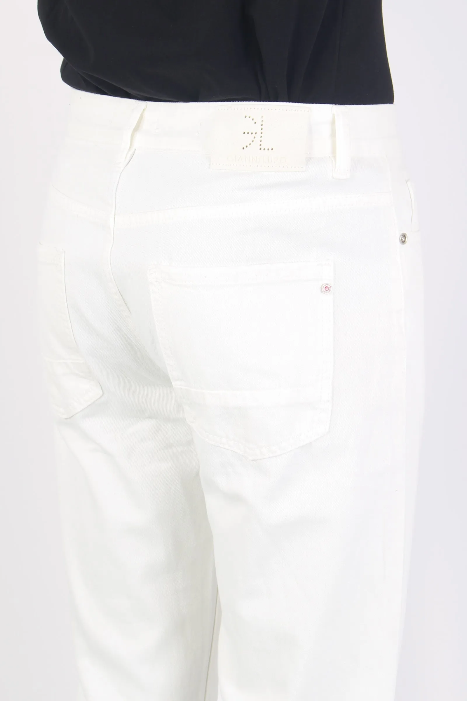 Jeans 5 Tasche Pulito White