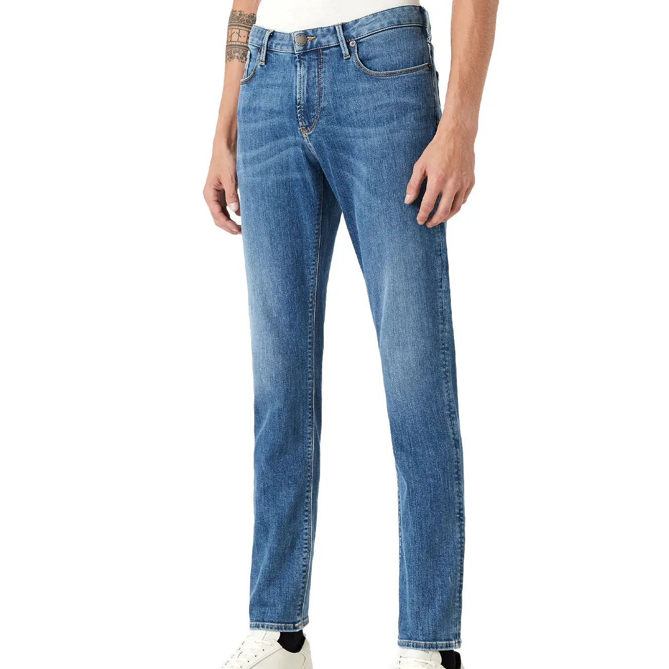 JEANS DENIM STRETCH Uomo Blu Denim