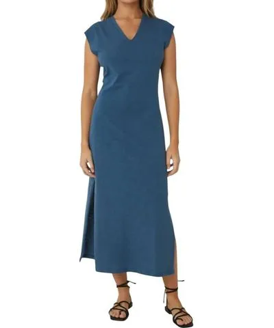 js71 Josi Midi Dress In Indigo