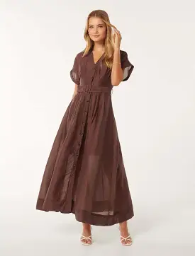 Judith Shirt Belt Midi Dress