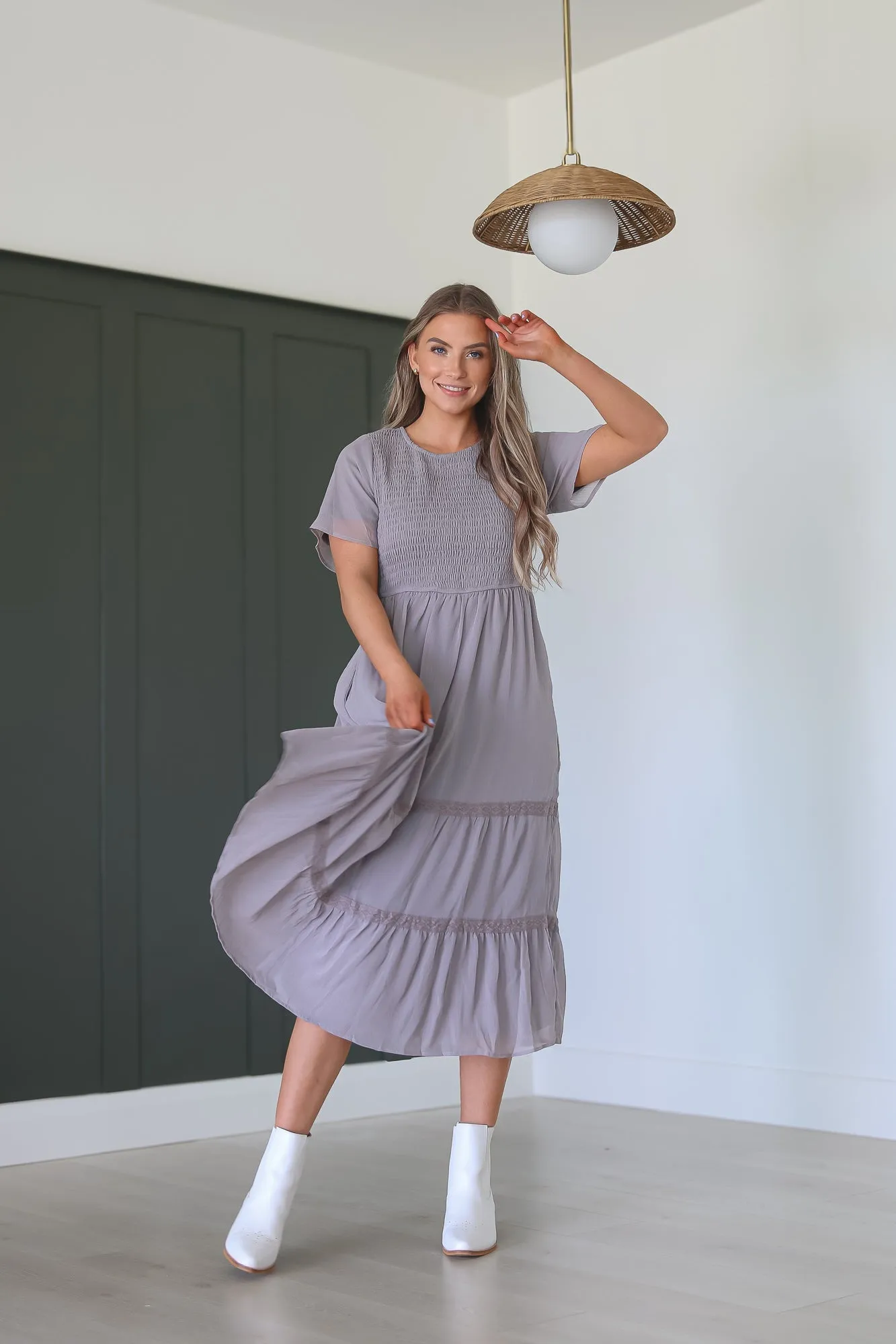 Kanyan Dress in Gray