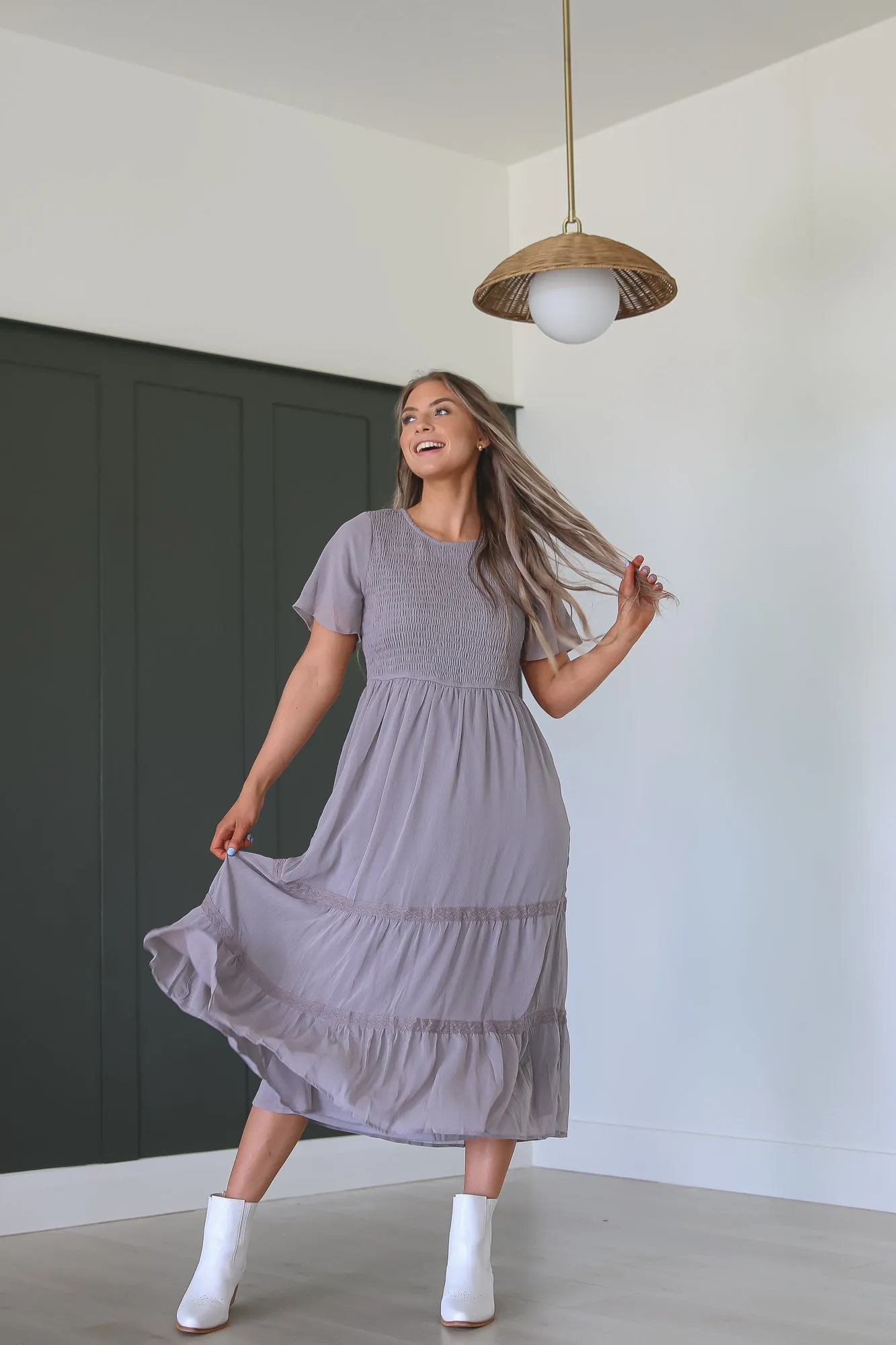 Kanyan Dress in Gray