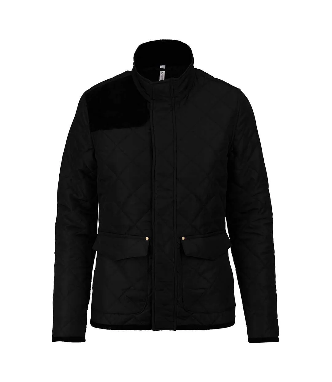 Kariban Womens/Ladies Quilted Jacket (Black/Black) - UTPC3405