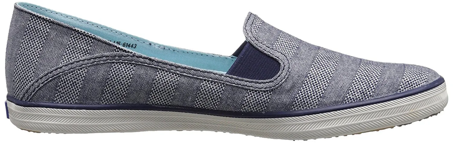 Keds Women's Crashback Chambray Stripe Fashion Sneaker