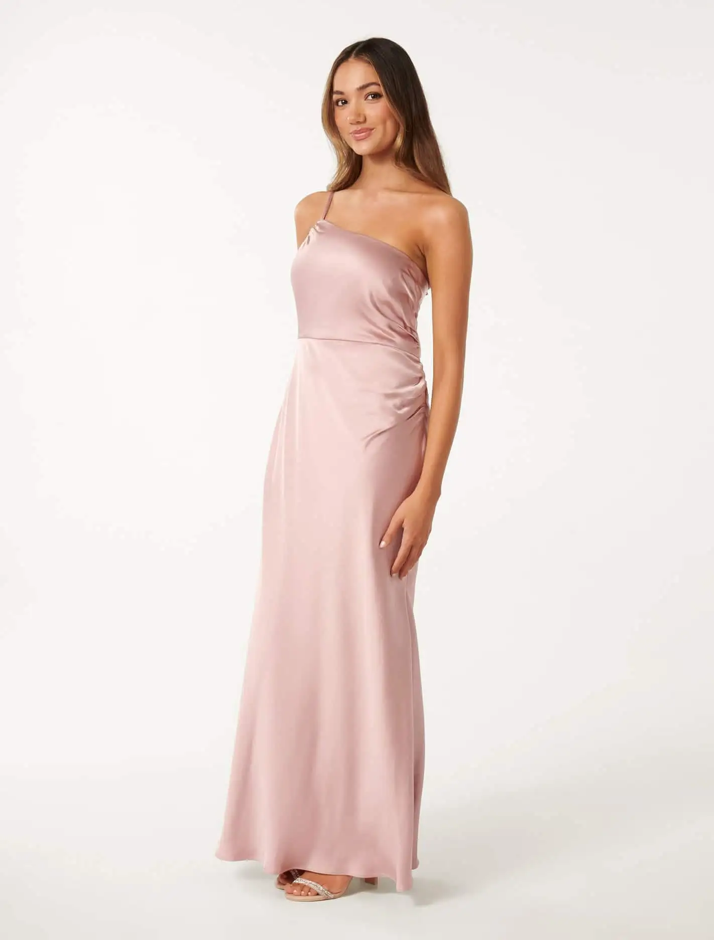 Kelly Petite One Shoulder Maxi Dress