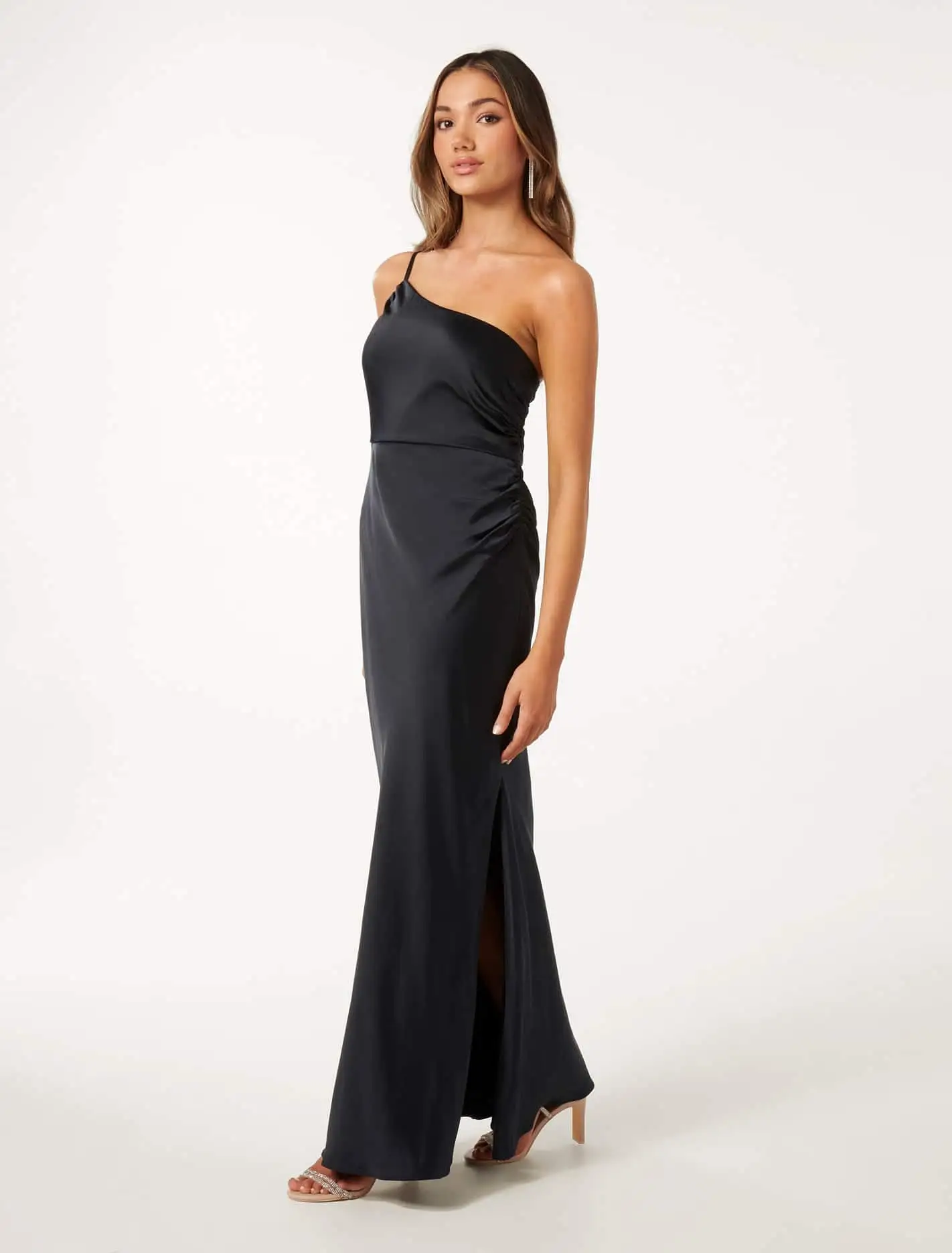 Kelly Petite One Shoulder Maxi Dress