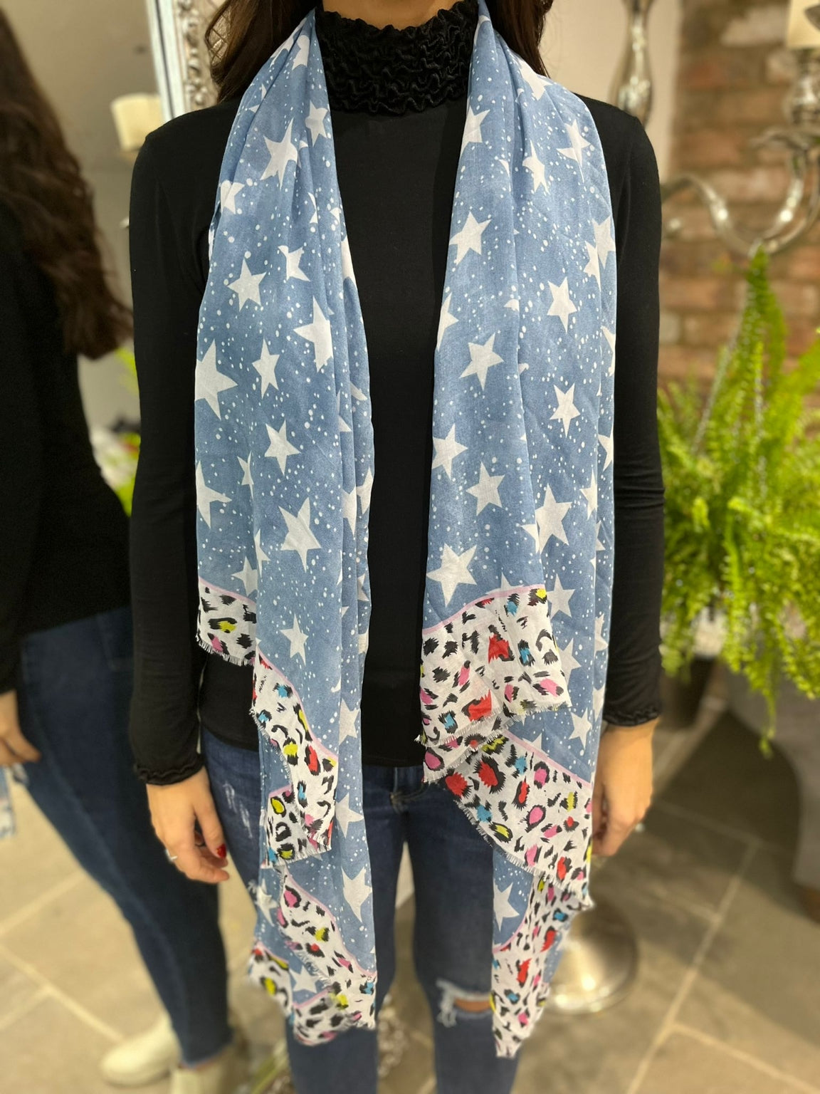 Leopard Multi Star Scarf