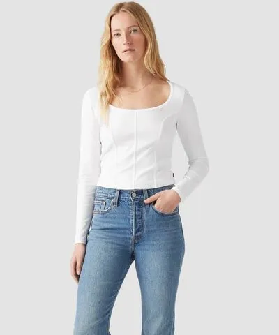 Levi's Levi's® Women's Long Sleeve Cropped Mars Corset T-Shirt