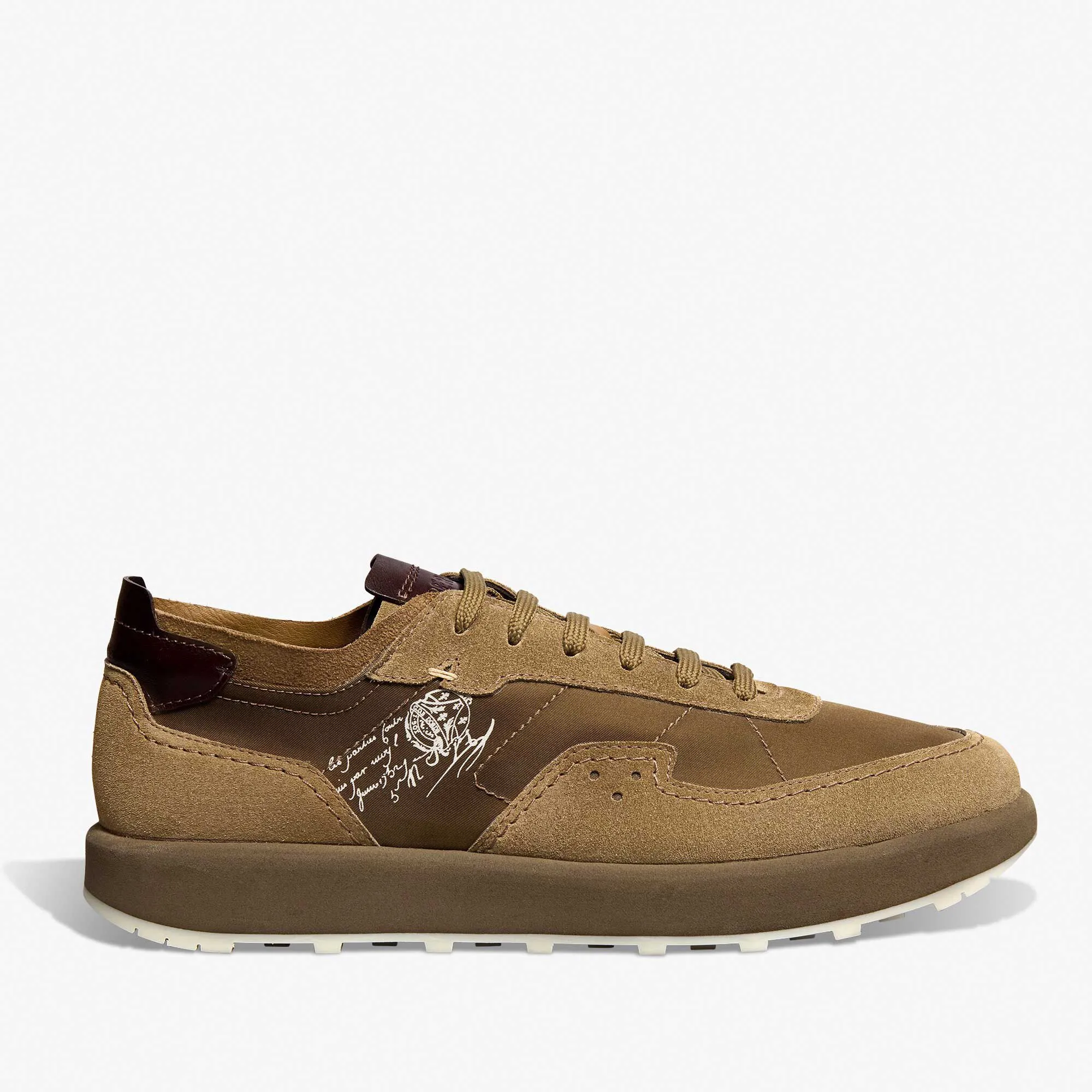 Light Track Suede Calf Leather and Nylon Sneaker