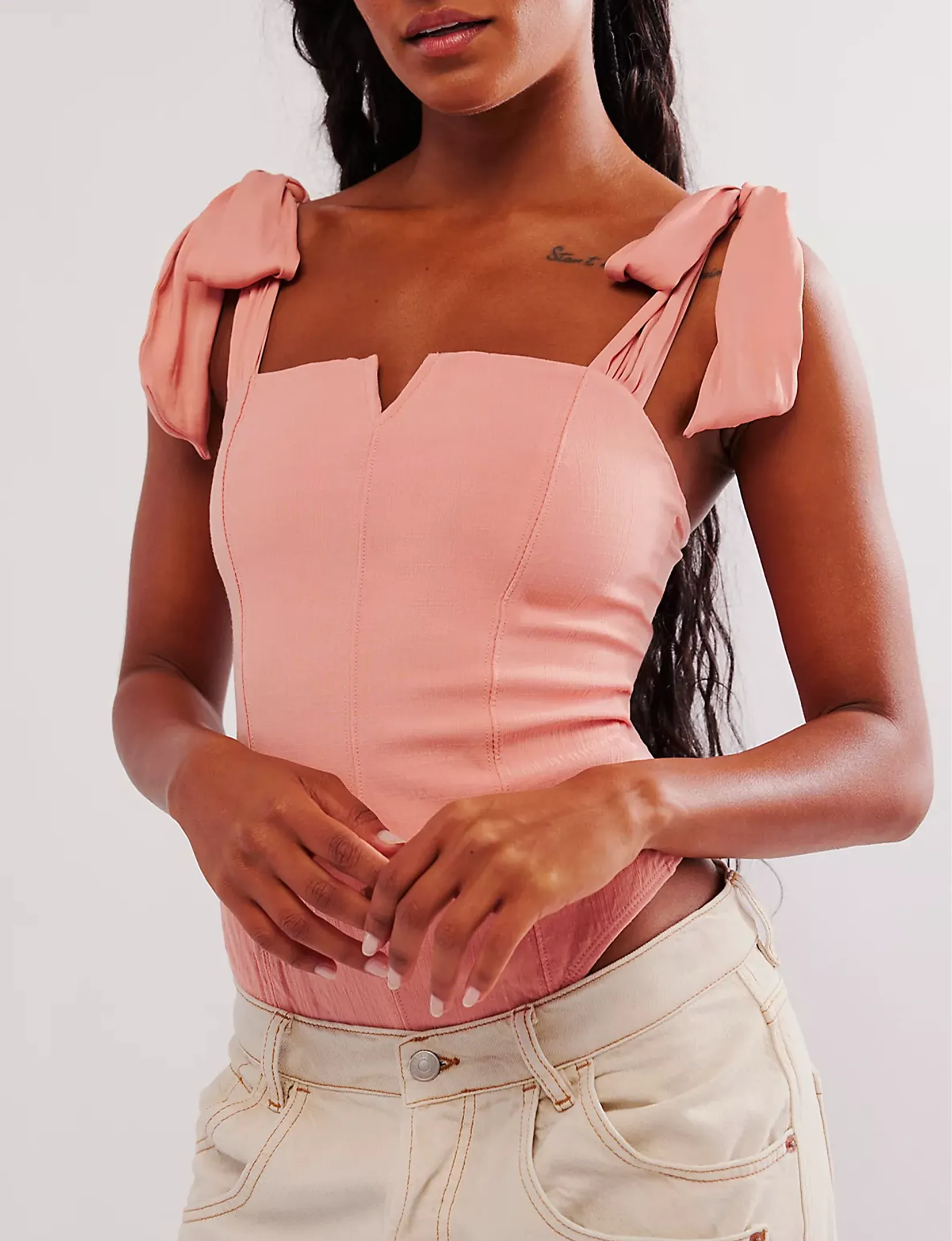 Lola Bodysuit, Coral