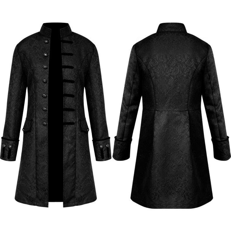 Long Gothic Steampunk Hooded Coat