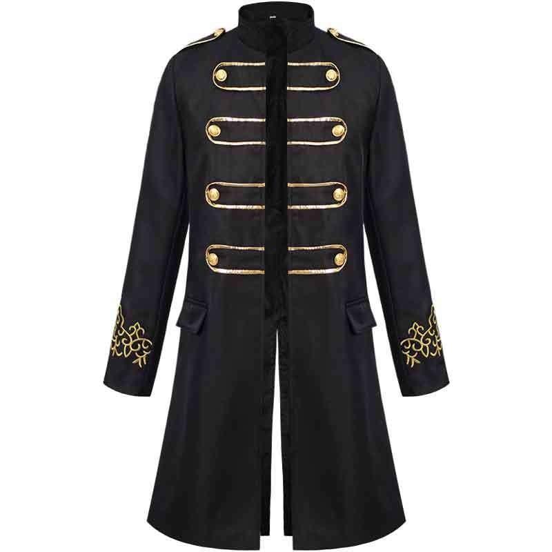 Long Gothic Steampunk Hooded Coat