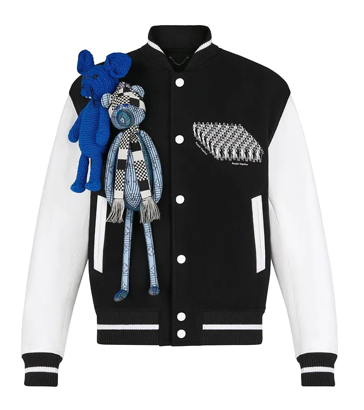 Louis Vuitton Puppet Baseball Jacket Black